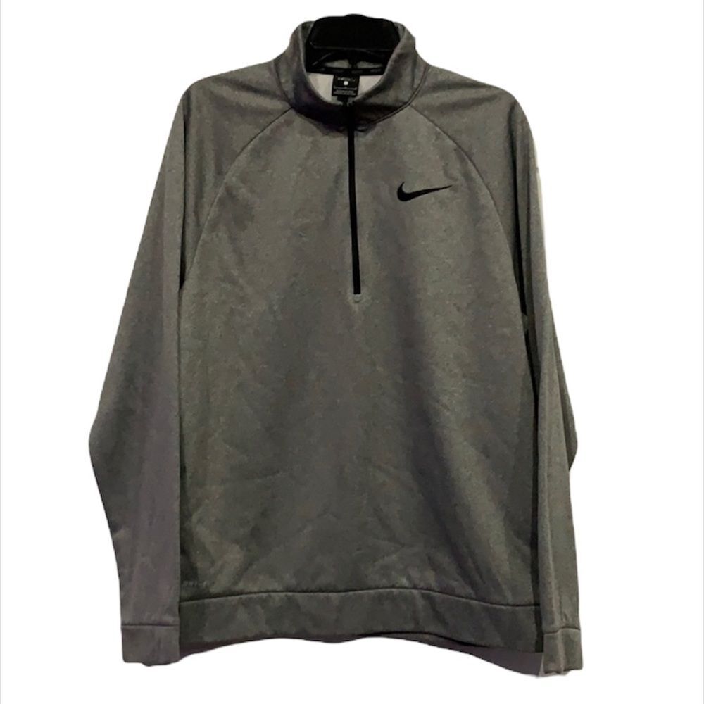 NIKE Men’s Dri-Fit 1/2 Zip Sweatshirt Gray Large